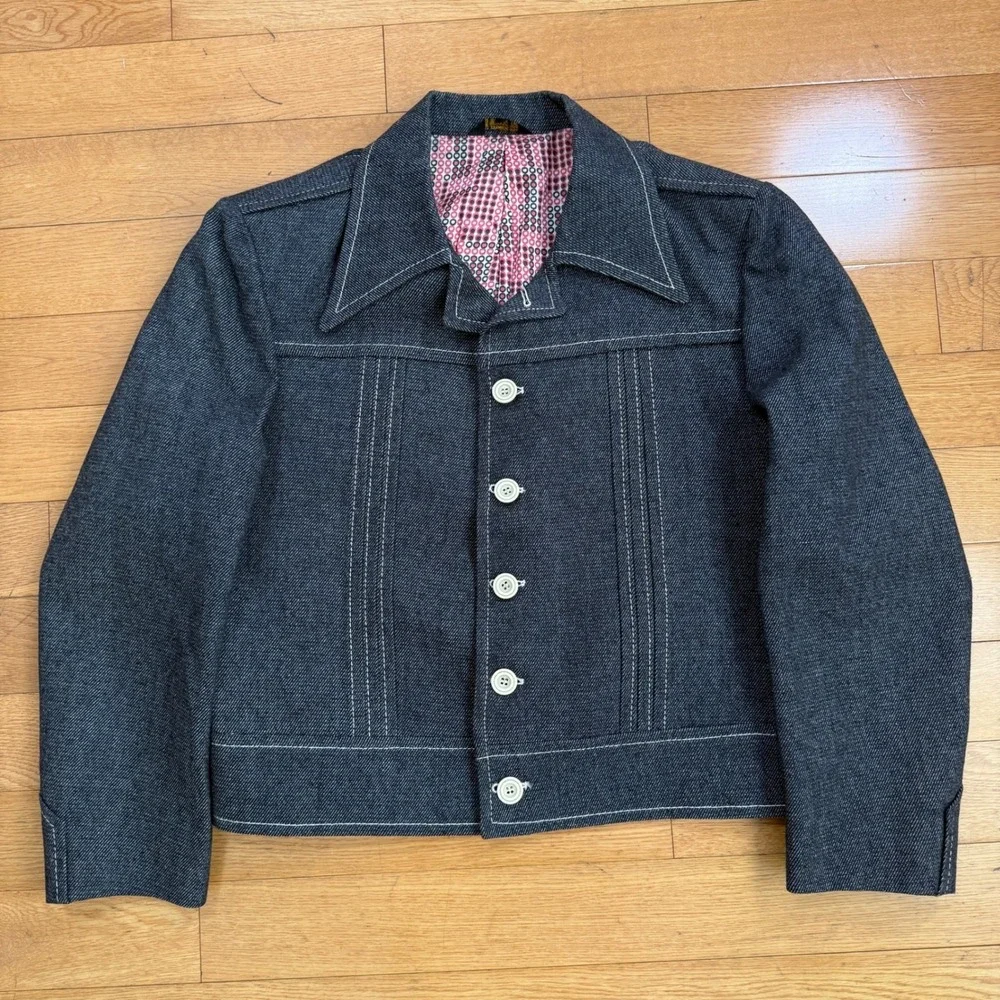 MINT Vintage 1960s Malibu Clothes‎ Mens Custom Denim Jacket and Pants Set